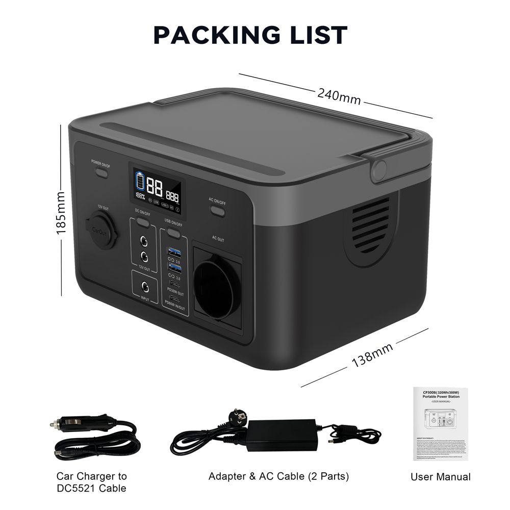 BP300 300W Portable Power Station