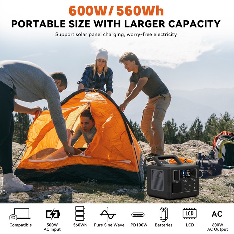 FP600W 600W Portable Power Station
